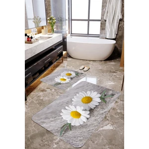 Mekta Home 3 Boyutlu Papatya Desenli 2'li Banyo Paspas Takımı MKTPP-2033 60 x 100 cm 50 x 60 cm