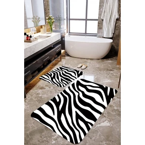 Mekta Home Zebra Desenli 2'li Banyo Paspas Takımı MKTPP-2041 60 x 100 cm 50 x 60 cm