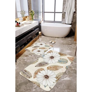 Mekta Home 3 Boyutlu Papatya Desenli 2'li Banyo Paspas Takımı MKTPP-2014 60 x 100 cm 50 x 60 cm