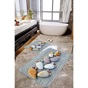 Mekta Home Taş Ayak Izi 2'li Banyo Paspas Takımı MKTPP-2057 60X100/50X61
