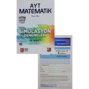 3D Yayınları AYT Matematik Deneme - Aydın Yayınları TYT Deneme