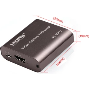 4K 60Hz Full Hd 60 Fps HDMI Video Capture With Loop USB 3.0 Video Yakalama Cihazı 4K-VC500