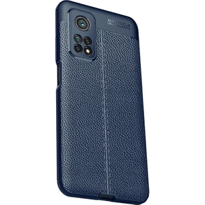 Xiaomi Redmi K30S Kılıf Niss Silikon Deri Görünümlü Lacivert