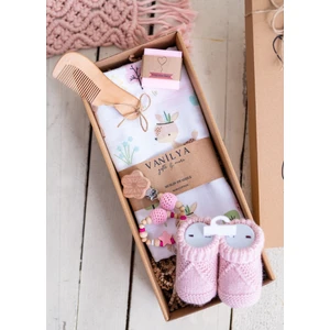 Yenidoğan Kız Bebek Hediye Seti-Sevimli Bambi-Hoşgeldin Bebek Hediyesi