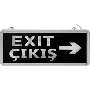 LED Işıklı Acil Çıkış Exıt Armatürü Yönlendirme Tabelası