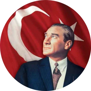 Sticker Fabrikası Atatürk Türk Bayrağı Türkiye Başbuğ Sticker 00629