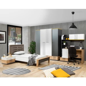 Relax Genç Odası Takımı, Dolap, Karyola, Komodin, Masa
