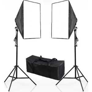 Photot Wins Video ve Fotoğraf 2li Softbox Seti Sürekli Işık 50X70