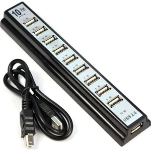 USB 2.0 10 Port USB Hub Hi Speed USB Çoklayıcı
