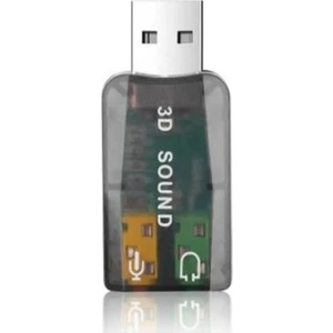 Molıx Harici Ses Kartı 3D Sound 5.1 USB Mikrofon Adaptörü 3.5mm MX-2160