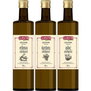 Organik Sirke Seti 500 ml 3' Lü