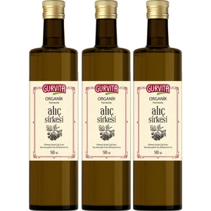 Organik Alıç Sirkesi 500 ml 3' Lü