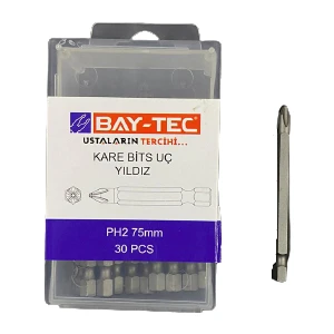 Kare Bits Uç Yıldız Ph2 75MM (30 Parça)