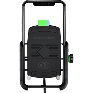 15W Motosiklet Telefon Tutucu Kablosuz Şarj USB Hızlı (Yurt Dışından)