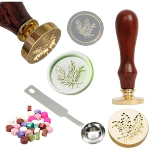 Mektup Damga Mühürü Botanik + 30 Mühür Mumu + Eritme Kaşığı