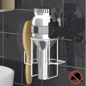 Teknotel  Easyfıx Yapışkanlı Fön Tutucu Fön Askısı Beyaz EF262