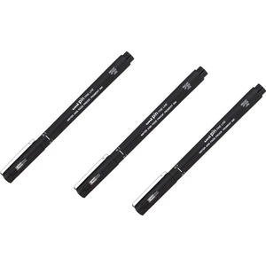 Pin Fine Line Akrilik Uçlu Teknik Çizim Kalemi 0.1 mm Siyah 3'lü