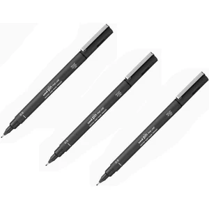 Pin Teknik Çizim Kalemi 0.5 mm Siyah 3'lü