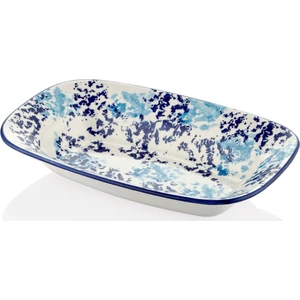 Mavi Bulutlu Kayık Tabak 25*16 cm