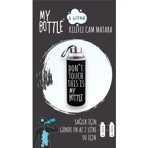 My Bottle Borosilikat Cam Matara 1000 ml Su Şişesi 1lt