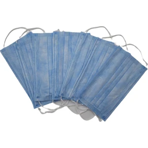 3 Katlı Telli Mavi Medikal Maske