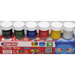 Akrilik Boya 6 Renk x 25 ml