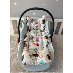 Jaju Baby Sevimli Orman Tasarım Puset Minderi / Bebek Arabası Minderi