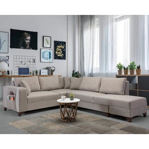 Loft Köşe Koltuk Takımı Açık Kahve