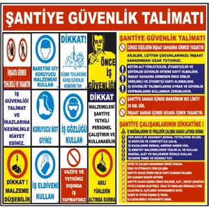 Şantiye Inşaat Alanı Inşaat Uyarı Levhası