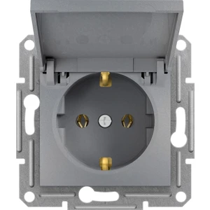 Schneider Electric EPH3100162 Asfora Plus Çelik Kapaklı Topraklı Priz Çerçevesiz