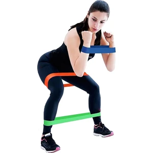 3 Lü Farklı Dirençte Aerobik Bandı Hafif Orta Sert Pilates Squat Çalışma Lastiği