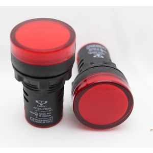 AD22-22DS 22 mm 220V Kırmızı LED Sinyal Lambası