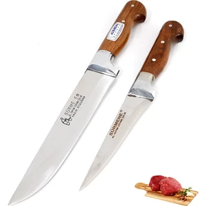 Soylu Center Mutfak Kasap Kurban Bıçak Seti 2'li Kesme Sıyırma Bıçağı