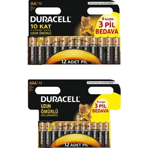 12’li AA ve 12’li AAA Pil seti