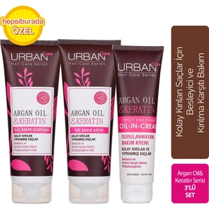 Urban Care Argan Oil & Keratin Serisi 3'lü Set