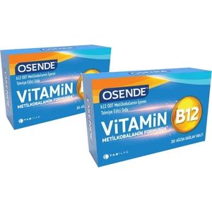 Tab İlaç A.Ş. Osende Vitamin B12 30 Tablet x 2 Adet