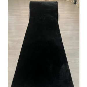 Siyah Kaymaz Taban (Non-Slip Base) Jel Yolluk Post(Peluş) Hali 80 x 525