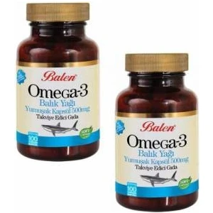2 Kutu Balen Omega 3 Balık Yağı Fish Oil 100 Kapsül x 650 mg
