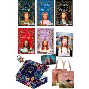 Yeşilin Kızı Anne Seti 5 Kitap Takım - Kutulu + Özel Çanta + Poster + Kartpostal ve Rozet - Lucy Maud Montgomery