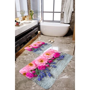 Mekta Home Pembe Gül 2'li Banyo Paspas Takımı MKTBP-078 60X100/50X60