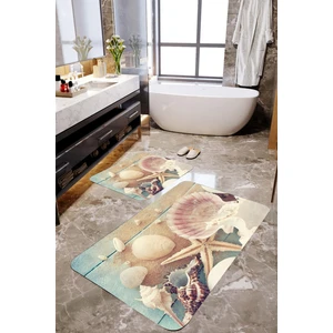 Mekta Home Deniz Yıldızlı 2'li Banyo Paspas Takımı MKTBP-071 60X100/50X60