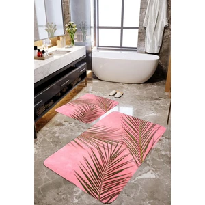 Mekta Home Palmiye Yaprak 2'li Banyo Paspas Takımı MKTBP-0106 60X100/50X60
