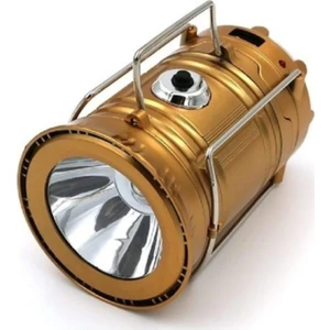 SH-5800T Güneş Enerjili Şarj Edilebilir USB Girişli Kamp Feneri - Kamp Lambası - Kamp Feneri - Işıldak