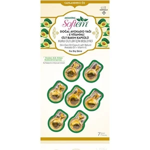 Aksuvital Softem Doğal Avokado Yağı +E Vitaminli Cilt Bakım Kapsülü 7 Adet