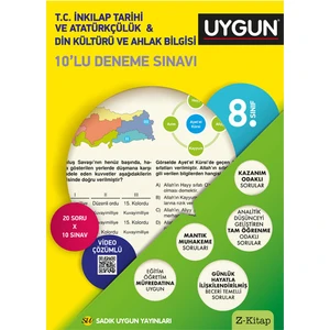 Sadık Uygun Yayınları 8. Sınıf Inkilap Tarihi ve Atatürkçülük 10'Lu Deneme