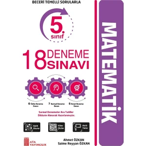 Ata Yayıncılık  Yeni Nesil 5. Sınıf 18 Deneme Sınavı Matematik