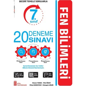 Ata Yayıncılık  7. Sınıf Fen Bilimleri Yeni Nesil 20 Deneme Sınavı