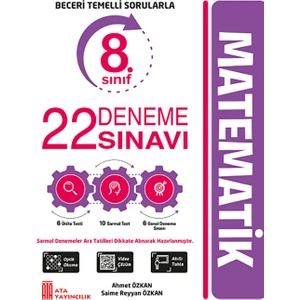 Ata Yayıncılık  8. Sınıf Matematik Yeni Nesil 22 Deneme Sınavı