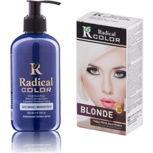 Color Gece Mavisi Amonyaksız Su Bazlı Saç Boyası 250ml 2SET