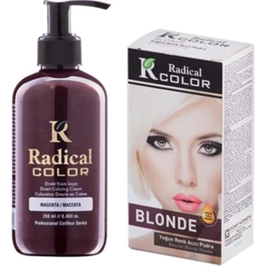 Color Magenta Amonyaksız Su Bazlı Saç Boyası 250ml 2SET